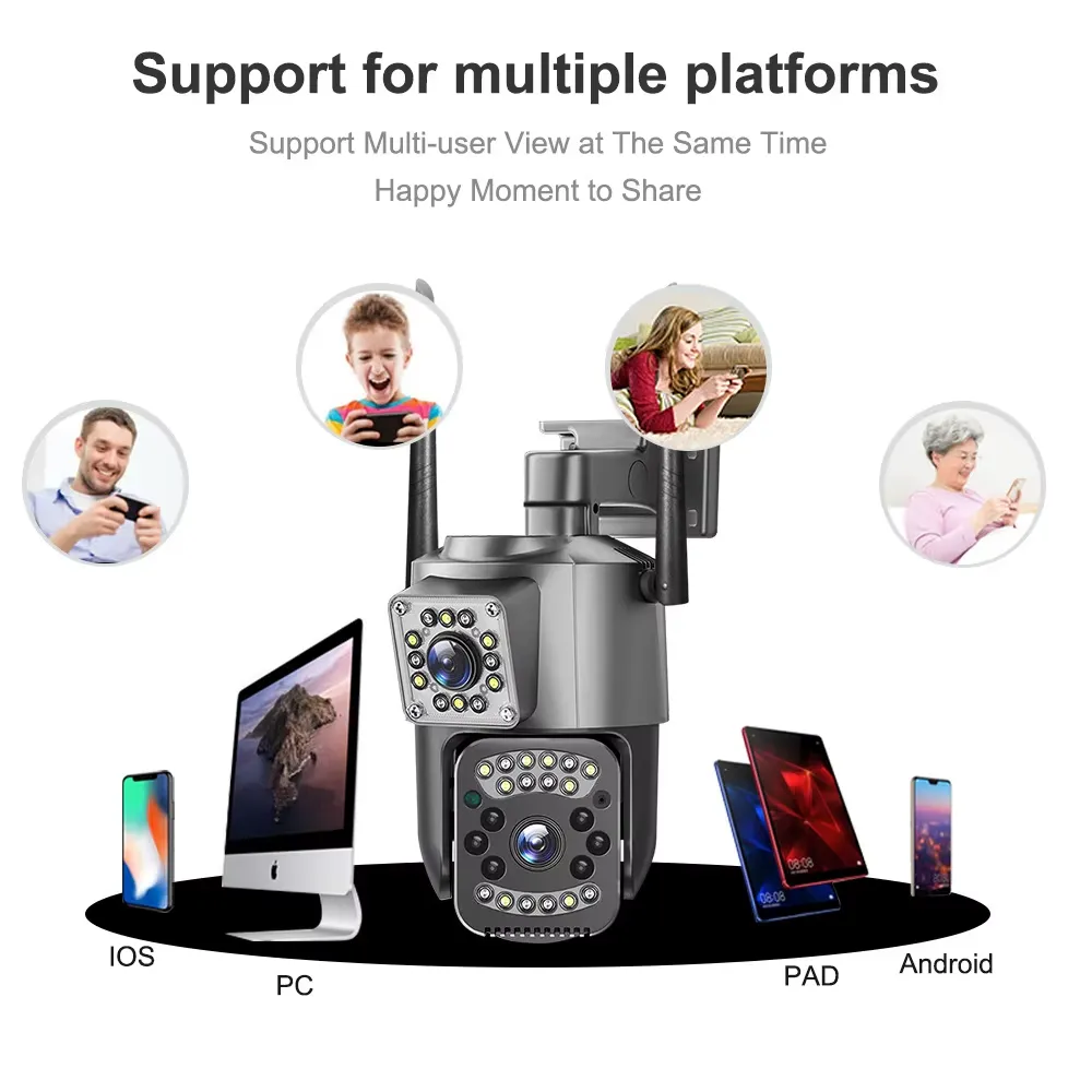 Camera de Supraveghere V380 4G WiFi – Monitorizare Inteligenta, Full HD, Detectie Miscare - Image 7